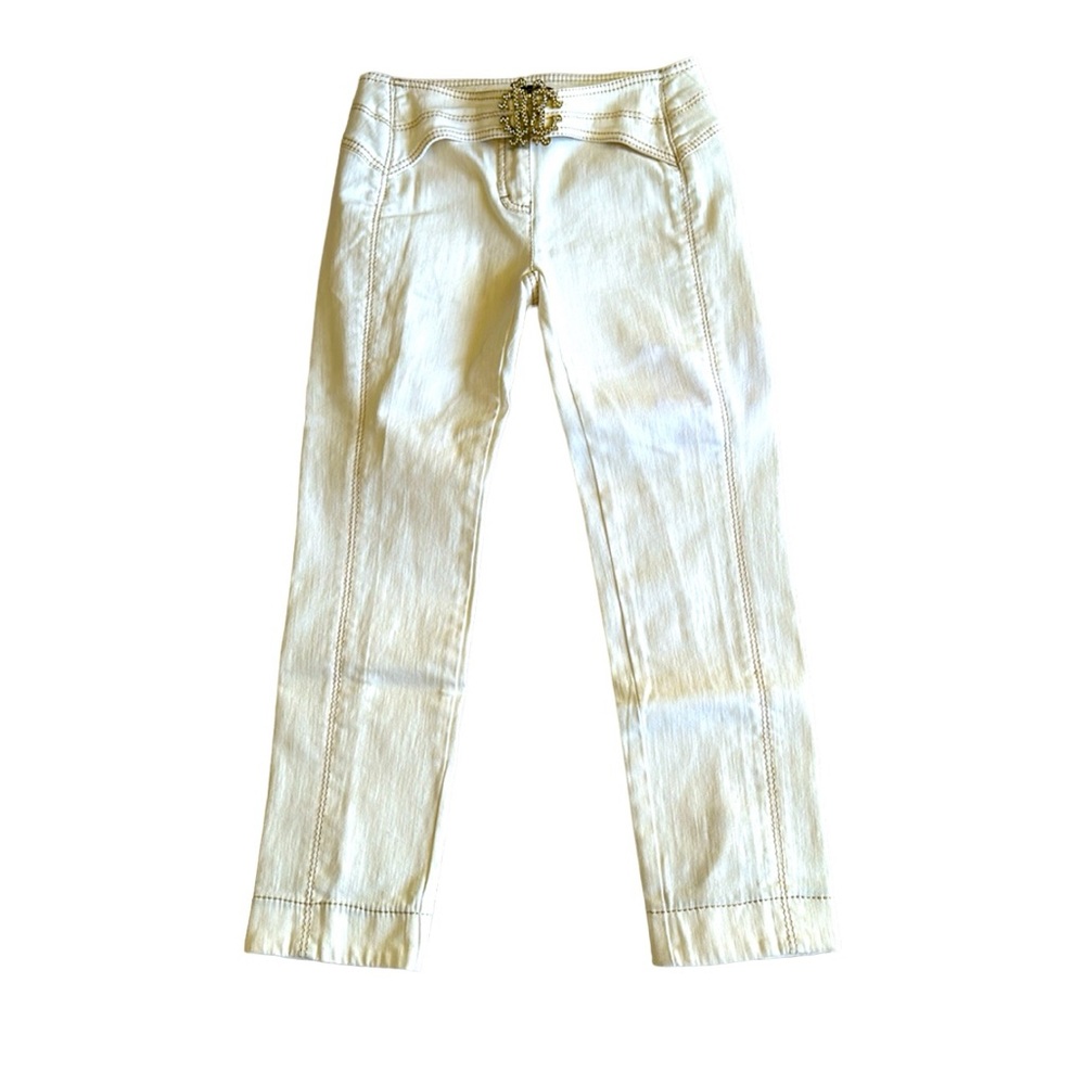ROBERTO CAVALLI vintage cream color jeans in size 4